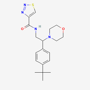 N-[2-(4-tert-butylphenyl)-2-(4-morpholinyl)ethyl]-1,2,3-thiadiazole-4-carboxamide