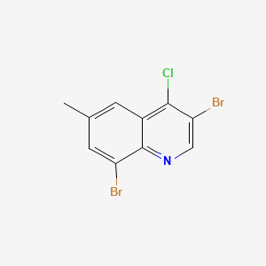 3,8-Dibromo-4-chloro-6-methylquinoline