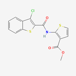 methyl 2-{[(3-chloro-1-benzothien-2-yl)carbonyl]amino}-3-thiophenecarboxylate