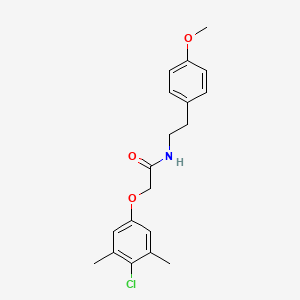 2-(4-chloro-3,5-dimethylphenoxy)-N-[2-(4-methoxyphenyl)ethyl]acetamide