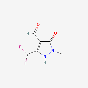 3-(Difluoromethyl)-5-hydroxy-1-methyl-1H-pyrazole-4-carbaldehyde