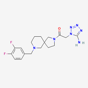 1-{2-[7-(3,4-difluorobenzyl)-2,7-diazaspiro[4.5]dec-2-yl]-2-oxoethyl}-1H-tetrazol-5-amine