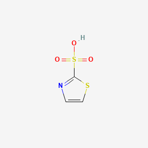 molecular formula C3H3NO3S2 B598195 Thiazole-2-sulfonic acid CAS No. 172412-76-9