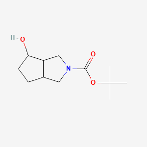 molecular formula C12H21NO3 B598196 Tert-butyl 6-hydroxy-hexahydrocyclopenta[C]pyrrole-2(1H)-carboxylate CAS No. 130658-13-8