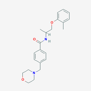 N-[1-methyl-2-(2-methylphenoxy)ethyl]-4-(4-morpholinylmethyl)benzamide