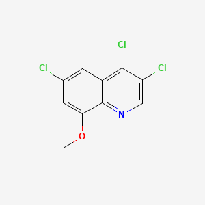 molecular formula C10H6Cl3NO B598197 3,4,6-Trichloro-8-methoxyquinoline CAS No. 1204812-30-5
