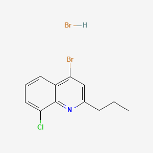 4-Bromo-8-chloro-2-propylquinoline hydrobromide