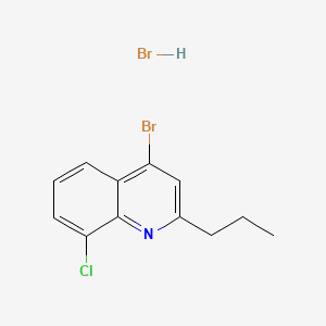 molecular formula C12H12Br2ClN B598198 4-Bromo-8-chloro-2-propylquinoline hydrobromide CAS No. 1204810-88-7