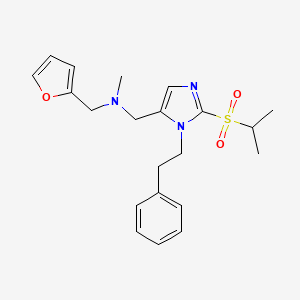 (2-furylmethyl){[2-(isopropylsulfonyl)-1-(2-phenylethyl)-1H-imidazol-5-yl]methyl}methylamine