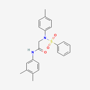 N~1~-(3,4-dimethylphenyl)-N~2~-(4-methylphenyl)-N~2~-(phenylsulfonyl)glycinamide