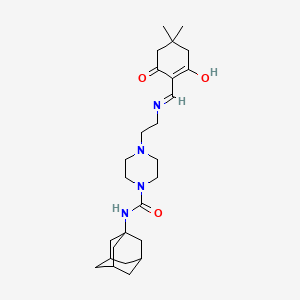 N-(ADAMANTAN-1-YL)-4-(2-{[(4,4-DIMETHYL-2,6-DIOXOCYCLOHEXYLIDENE)METHYL]AMINO}ETHYL)PIPERAZINE-1-CARBOXAMIDE