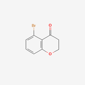 molecular formula C9H7BrO2 B598214 5-Bromo-4-Chromanone CAS No. 1199782-67-6