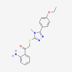 1-(2-aminophenyl)-2-{[5-(4-ethoxyphenyl)-4-methyl-4H-1,2,4-triazol-3-yl]thio}ethanone