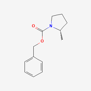 molecular formula C13H17NO2 B598219 (S)-2-Methyl-1-pyrrolidinecarboxylic acid benzyl ester CAS No. 117607-12-2