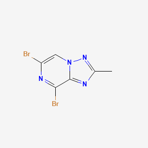 6,8-Dibromo-2-methyl-[1,2,4]triazolo[1,5-a]pyrazine