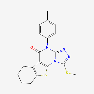 molecular formula C19H18N4OS2 B5982257 4-(4-methylphenyl)-1-(methylthio)-6,7,8,9-tetrahydro[1]benzothieno[3,2-e][1,2,4]triazolo[4,3-a]pyrimidin-5(4H)-one 