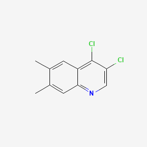 molecular formula C11H9Cl2N B598227 3,4-Dichloro-6,7-dimethylquinoline CAS No. 1204811-00-6