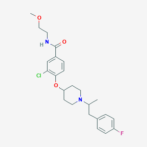 3-chloro-4-({1-[2-(4-fluorophenyl)-1-methylethyl]-4-piperidinyl}oxy)-N-(2-methoxyethyl)benzamide