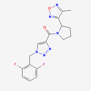 3-(1-{[1-(2,6-difluorobenzyl)-1H-1,2,3-triazol-4-yl]carbonyl}-2-pyrrolidinyl)-4-methyl-1,2,5-oxadiazole