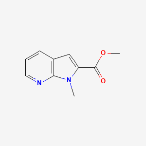 molecular formula C10H10N2O2 B598230 Methyl 1-methyl-1H-pyrrolo[2,3-b]pyridine-2-carboxylate CAS No. 1198416-38-4