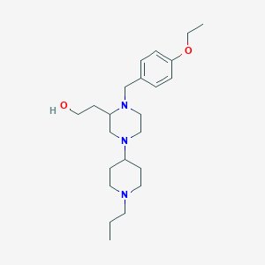 2-[1-(4-ethoxybenzyl)-4-(1-propyl-4-piperidinyl)-2-piperazinyl]ethanol