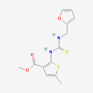 methyl 2-({[(2-furylmethyl)amino]carbonothioyl}amino)-5-methyl-3-thiophenecarboxylate