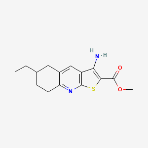 methyl 3-amino-6-ethyl-5,6,7,8-tetrahydrothieno[2,3-b]quinoline-2-carboxylate