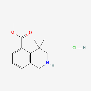 Methyl 4,4-dimethyl-1,2,3,4-tetrahydroisoquinoline-5-carboxylate hydrochloride