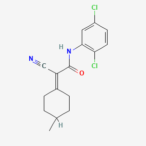 2-cyano-N-(2,5-dichlorophenyl)-2-(4-methylcyclohexylidene)acetamide