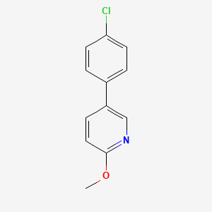 molecular formula C12H10ClNO B598246 5-(4-氯苯基)-2-甲氧基吡啶 CAS No. 1198416-70-4