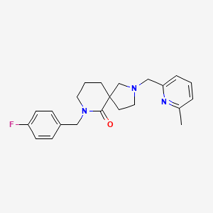 7-(4-fluorobenzyl)-2-[(6-methyl-2-pyridinyl)methyl]-2,7-diazaspiro[4.5]decan-6-one