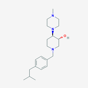 (3R,4R)-4-(4-methylpiperazin-1-yl)-1-[[4-(2-methylpropyl)phenyl]methyl]piperidin-3-ol