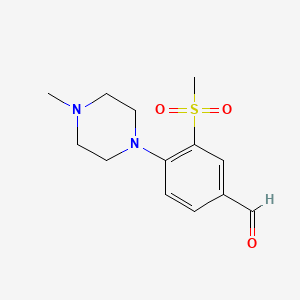 4-(4-Methyl-1-piperazinyl)-3-(methylsulfonyl)benzaldehyde