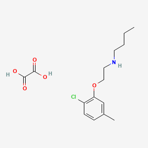 N-[2-(2-chloro-5-methylphenoxy)ethyl]butan-1-amine;oxalic acid