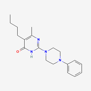 5-butyl-6-methyl-2-(4-phenyl-1-piperazinyl)-4(3H)-pyrimidinone