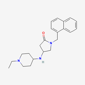 4-[(1-ethyl-4-piperidinyl)amino]-1-(1-naphthylmethyl)-2-pyrrolidinone