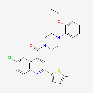 6-chloro-4-{[4-(2-ethoxyphenyl)-1-piperazinyl]carbonyl}-2-(5-methyl-2-thienyl)quinoline