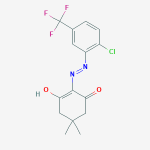 5,5-dimethyl-1,2,3-cyclohexanetrione 2-{[2-chloro-5-(trifluoromethyl)phenyl]hydrazone}