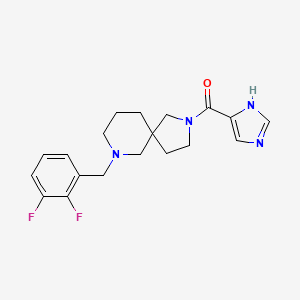 7-(2,3-difluorobenzyl)-2-(1H-imidazol-5-ylcarbonyl)-2,7-diazaspiro[4.5]decane