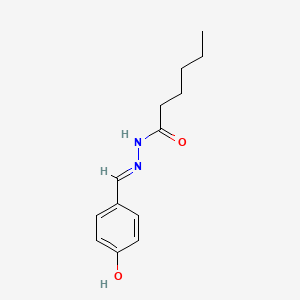 molecular formula C13H18N2O2 B5982608 N'-[(E)-(4-hydroxyphenyl)methylidene]hexanehydrazide 