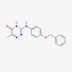 3-{[4-(benzyloxy)phenyl]amino}-6-methyl-1,2,4-triazin-5(4H)-one