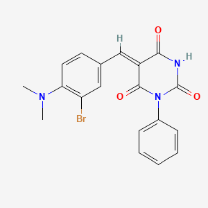 5-[3-bromo-4-(dimethylamino)benzylidene]-1-phenyl-2,4,6(1H,3H,5H)-pyrimidinetrione