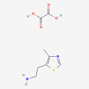 molecular formula C8H12N2O4S B598268 2-(4-甲基噻唑-5-基)乙胺草酸盐 CAS No. 1203095-62-8