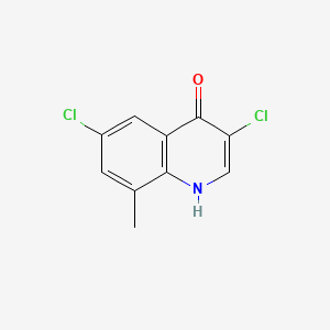molecular formula C10H7Cl2NO B598270 3,6-Dichloro-8-methylquinolin-4(1H)-one CAS No. 1204810-48-9