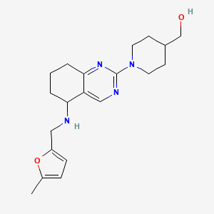 [1-(5-{[(5-methyl-2-furyl)methyl]amino}-5,6,7,8-tetrahydro-2-quinazolinyl)-4-piperidinyl]methanol