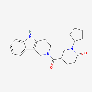 1-cyclopentyl-5-(1,3,4,5-tetrahydro-2H-pyrido[4,3-b]indol-2-ylcarbonyl)-2-piperidinone