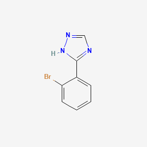 molecular formula C8H6BrN3 B598273 3-(2-Bromophenyl)-4H-1,2,4-triazole CAS No. 118863-61-9