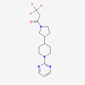 2-{4-[1-(3,3,3-trifluoropropanoyl)-3-pyrrolidinyl]-1-piperidinyl}pyrimidine