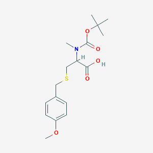 molecular formula C17H25NO5S B598274 Boc-N-Me-Cys(Mob)-OH CAS No. 135747-89-6