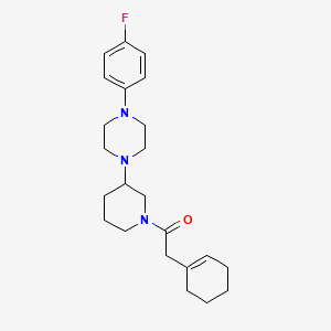 1-[1-(1-cyclohexen-1-ylacetyl)-3-piperidinyl]-4-(4-fluorophenyl)piperazine